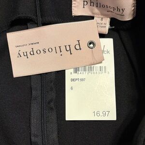 Philosophy Elegant Black Garment